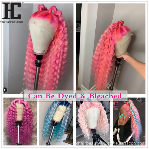 613 Bundles With Frontal Brazilian Deep Wave Human Hair Remy Blonde Bundles With Closure 13*4 Lace Frontal With Bundles